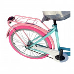 Dámsky retro bicykel 26" Lavida 1-prevodový Modrý, ružové kolesá